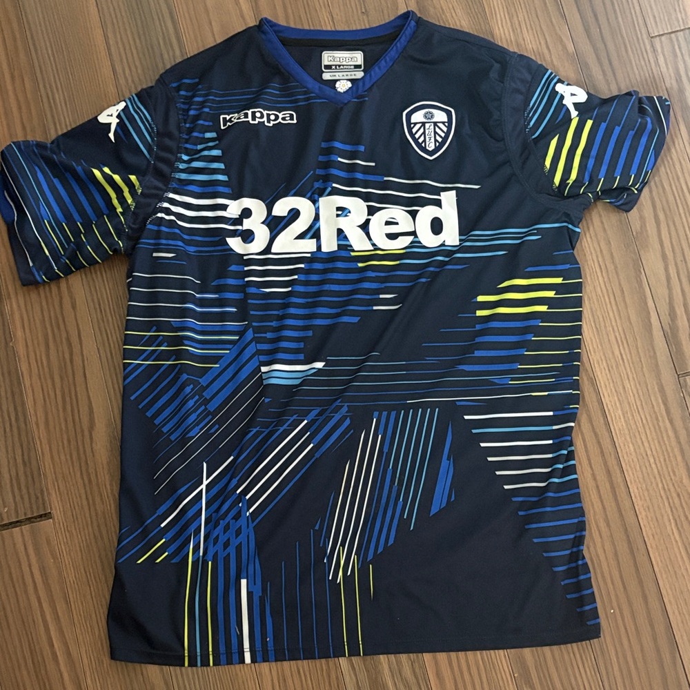 LEEDS UNITED Kappa Football Shirt Size L - 2018-19 Visitor